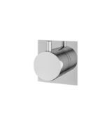 Aquabrass 93922 Square/Round Trim Set with 2-Way Shared Diverter and Stop, SKU 93922