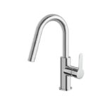 Aquabrass Barley Pull-Down Kitchen Faucet Brushed Nickel 6545BN