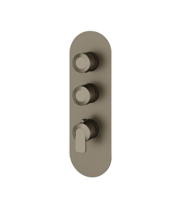 Aquabrass C67 Round Trim Set for 2-Shut-Off Thermostatic Valve R3267 - Image 4