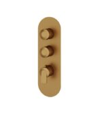 Aquabrass C67 Round Trim Set for 2-Shut-Off Thermostatic Valve R3267 - Image 5
