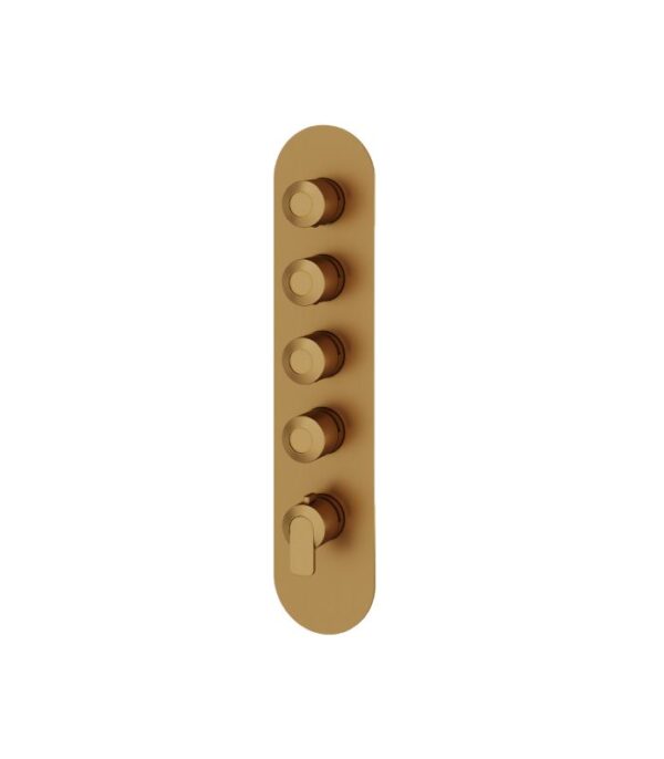 Aquabrass C67 Round Trim Set for 4-Shut-Off Thermostatic Valve R3467 - Image 6