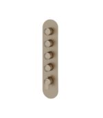 Aquabrass C67 Round Trim Set for 4-Shut-Off Thermostatic Valve R3467 - Image 2