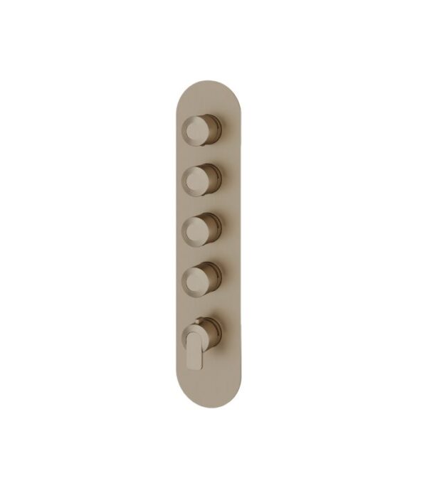 Aquabrass C67 Round Trim Set for 4-Shut-Off Thermostatic Valve R3467 - Image 2