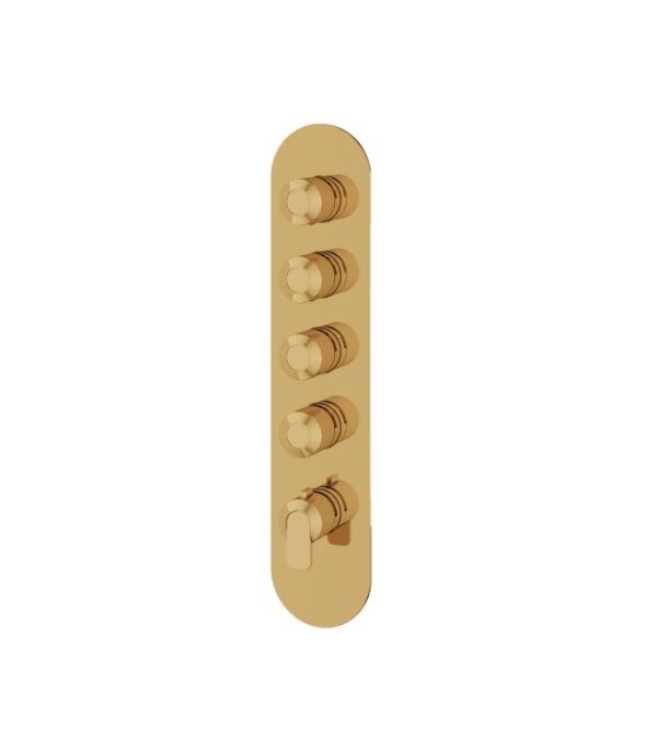 Aquabrass C67 Round Trim Set for 4-Shut-Off Thermostatic Valve R3467 - Image 7