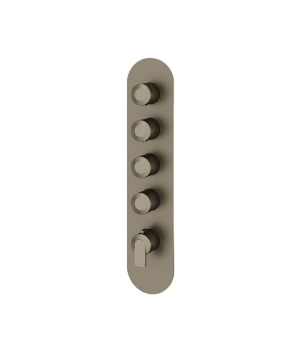 Aquabrass C67 Round Trim Set for 4-Shut-Off Thermostatic Valve R3467 - Image 5