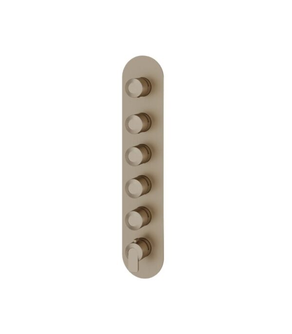 Aquabrass C67 Round Trim Set for 5 Shut-Off Thermostatic Valve R3567 - Image 2