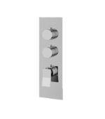 Aquabrass CHICANE 2 Shut-Off Thermostatic Valve Trim Set SR3219