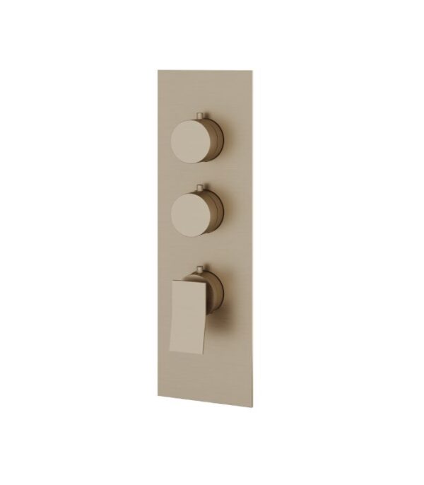 Aquabrass CHICANE 2 Shut-Off Thermostatic Valve Trim Set SR3219 - Image 4