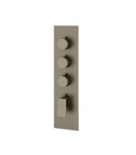 Aquabrass CHICANE Square Round Trim Set for 3 Shut-Off Thermostatic Valve SR3319 - Image 7