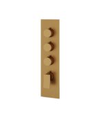 Aquabrass CHICANE Square Round Trim Set for 3 Shut-Off Thermostatic Valve SR3319 - Image 6