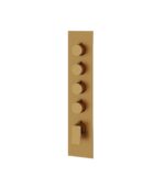 Aquabrass CHICANE Square Round Trim Set for 4 Shut-Off Thermostatic Valve SR3419 - Image 5