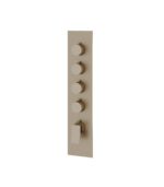 Aquabrass CHICANE Square Round Trim Set for 4 Shut-Off Thermostatic Valve SR3419 - Image 7