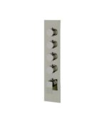 Aquabrass CHICANE Square Round Trim Set for 4 Shut-Off Thermostatic Valve SR3419 - Image 2