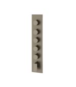 Aquabrass CHICANE Square Round Trim Set for 5 Shut-Off Thermostatic Valve SR3519 - Image 2