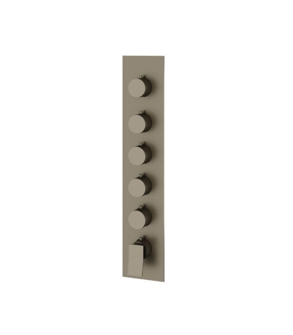 Aquabrass CHICANE Square Round Trim Set for 5 Shut-Off Thermostatic Valve SR3519 - Image 2