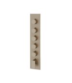 Aquabrass CHICANE Square Round Trim Set for 5 Shut-Off Thermostatic Valve SR3519 - Image 5