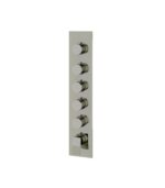 Aquabrass CHICANE Square Round Trim Set for 5 Shut-Off Thermostatic Valve SR3519 - Image 7