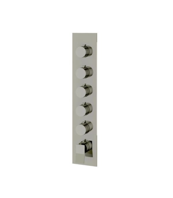 Aquabrass CHICANE Square Round Trim Set for 5 Shut-Off Thermostatic Valve SR3519 - Image 7