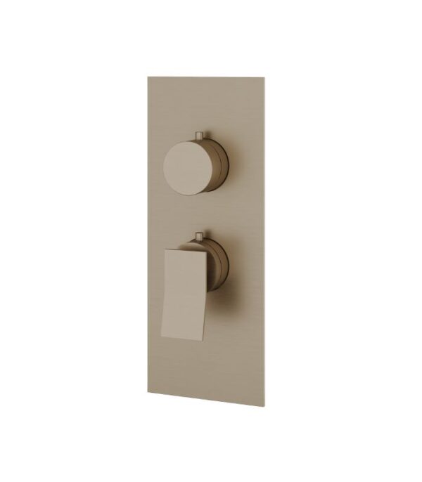 Aquabrass CHICANE 1 Shut-Off Thermostatic Valve Trim Set SR3119 - Image 2