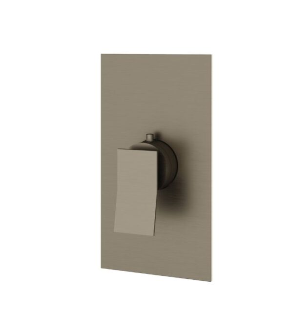 Aquabrass Chicane Square Thermostatic Valve Trim Set Brushed Gold S3019 - Image 7