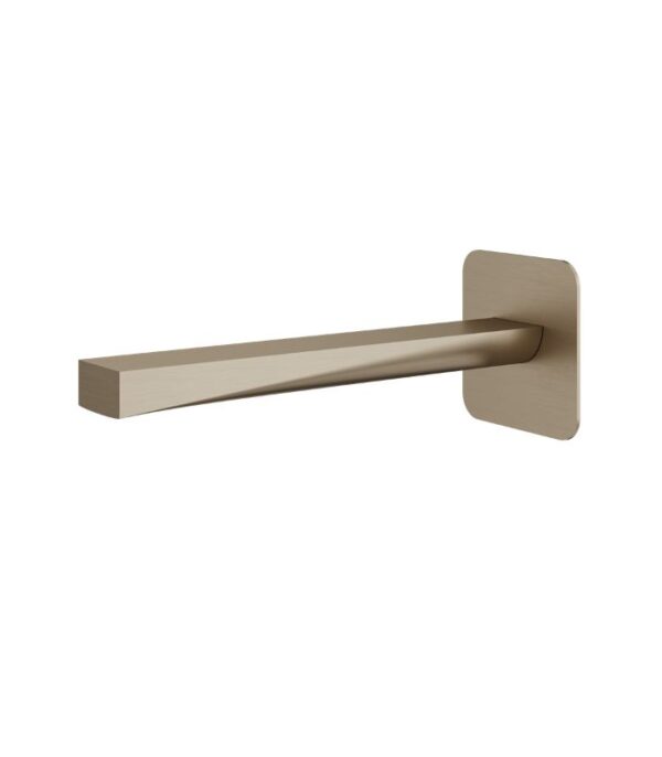Aquabrass Chicane Tub Spout Brushed Gold 19032 - Image 7