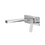 Aquabrass Chicane Wall Mount Lavatory Faucet Polished Gold 19N29