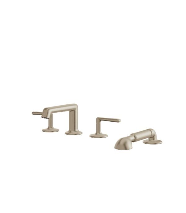 Aquabrass Forum 4-Piece Deck Mount Tub Filler with Handshower and 2 Mixers 42018 - Image 5