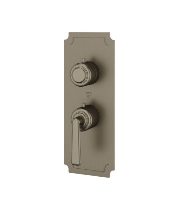Aquabrass Forum Round Trim Set for 1 Shut-Off Thermostatic Valve C3142 - Image 2