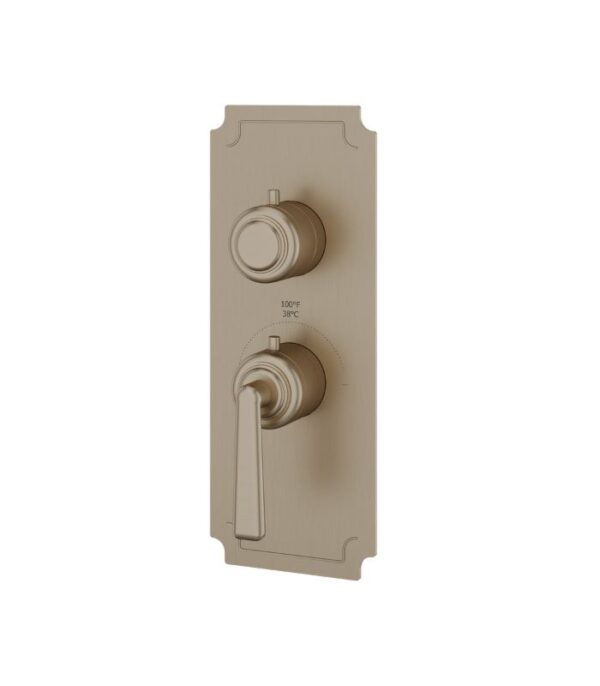 Aquabrass Forum Round Trim Set for 1 Shut-Off Thermostatic Valve C3142 - Image 5