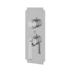 Aquabrass Forum Round Trim Set for 1 Shut-Off Thermostatic Valve C3142