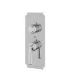 Aquabrass Forum Round Trim Set for 1 Shut-Off Thermostatic Valve C3142