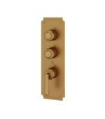 Aquabrass Forum C3242 2-Shut-Off Thermostatic Valve Round Trim Set, Variable Finish - Image 3