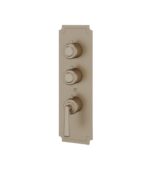 Aquabrass Forum C3242 2-Shut-Off Thermostatic Valve Round Trim Set, Variable Finish - Image 5