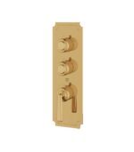 Aquabrass Forum C3242 2-Shut-Off Thermostatic Valve Round Trim Set, Variable Finish - Image 6