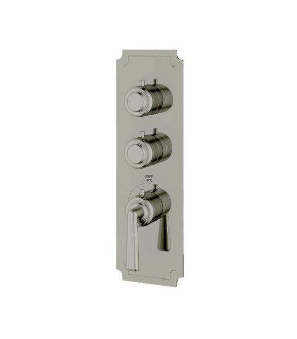 Aquabrass Forum C3242 2-Shut-Off Thermostatic Valve Round Trim Set, Variable Finish - Image 7