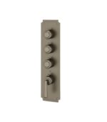 Aquabrass Forum C3342 3-Shut-Off Thermostatic Valve Round Trim Set, Variable Finish - Image 2