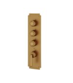 Aquabrass Forum C3342 3-Shut-Off Thermostatic Valve Round Trim Set, Variable Finish - Image 3