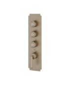 Aquabrass Forum C3342 3-Shut-Off Thermostatic Valve Round Trim Set, Variable Finish - Image 5