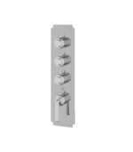 Aquabrass Forum C3342 3-Shut-Off Thermostatic Valve Round Trim Set, Variable Finish