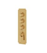 Aquabrass Forum C3342 3-Shut-Off Thermostatic Valve Round Trim Set, Variable Finish - Image 6