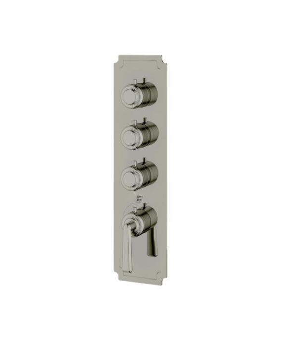 Aquabrass Forum C3342 3-Shut-Off Thermostatic Valve Round Trim Set, Variable Finish - Image 7
