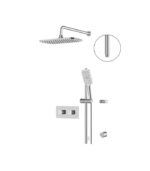 Aquabrass INABOX 2-Way Shared Shower System with 14" x 8" Rainhead INABOX01