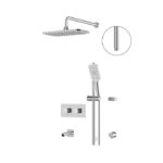 Aquabrass INABOX 3-Way Non-Shared Shower System with 14" x 8" Rainhead INABOX02G