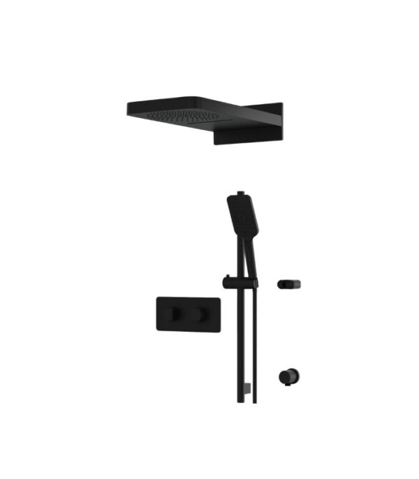 Aquabrass INABOX04 3-Way Shared Shower System with Dual-Function Rainhead and 3-Function Handshower INABOX04 - Image 2