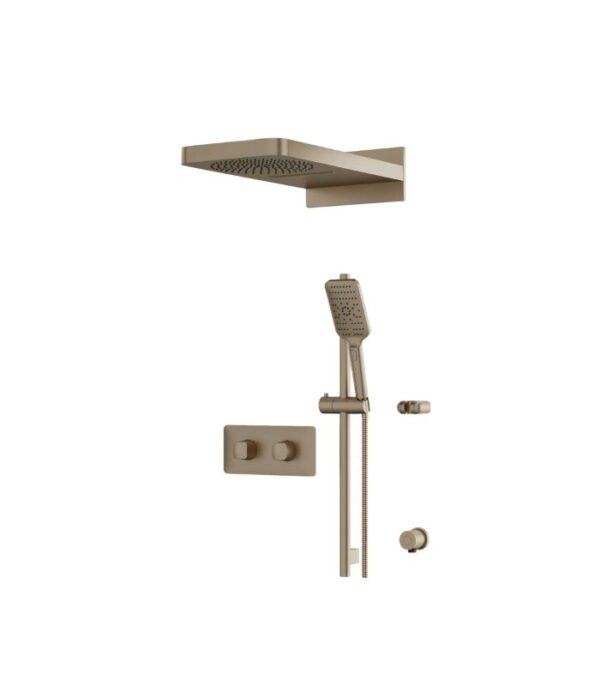 Aquabrass INABOX04 3-Way Shared Shower System with Dual-Function Rainhead and 3-Function Handshower INABOX04 - Image 3