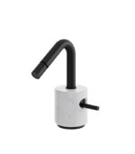 Aquabrass MARMO Single-Hole Bidet Faucet White Carrara Marble CL24BC - Image 4