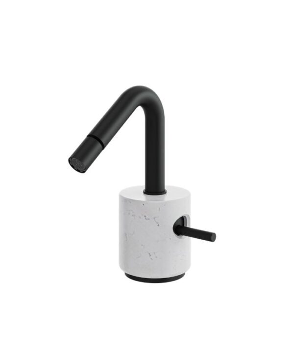 Aquabrass MARMO Single-Hole Bidet Faucet White Carrara Marble CL24BC - Image 4