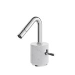 Aquabrass MARMO Single-Hole Bidet Faucet White Carrara Marble CL24BC