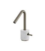 Aquabrass MARMO Single-Hole Lavatory Faucet White Carrara Marble CL14BC - Image 2