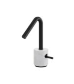 Aquabrass MARMO Single-Hole Lavatory Faucet White Carrara Marble CL14BC - Image 4